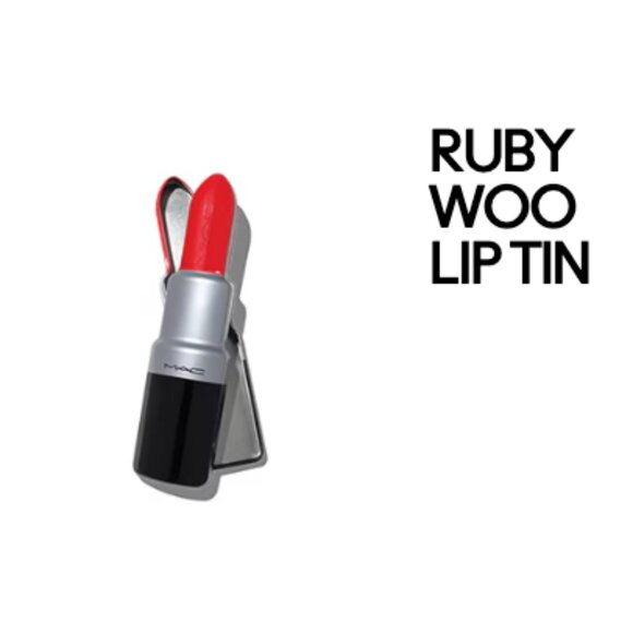 MAC RUBY WOO VELVET TEDDY MAKEUP BUNDLE - PLUS BONUS CANDLE TIN - 4 ITEMS - Picture 2 of 13